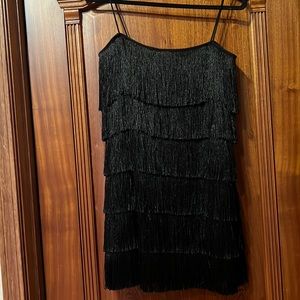 Black Fringe Dress